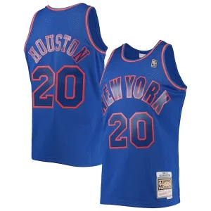 Allan Houston New York Knicks 1996/97 Throwback Dark Swingman Premium Jersey Blue