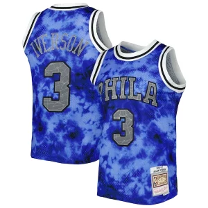 Allen Iverson Philadelphia 76ers 1996/97 Galaxy Swingman Jersey Authentique Royal