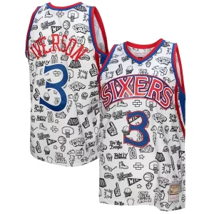 Allen Iverson Philadelphia 76ers Notable 1996/97 Swingman Jersey White
