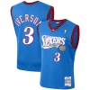Allen Iverson Philadelphia 76ers 1999/2000 Hardwood Stylish Classics Swingman Jersey Royal