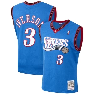Allen Iverson Philadelphia 76ers 1999/2000 Hardwood Stylish Classics Swingman Jersey Royal