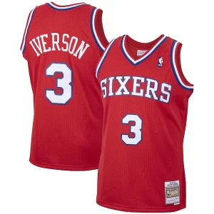 Allen Iverson Philadelphia Distingué 76ers 2001/02 Hardwood Classics Swingman Jersey Red/White