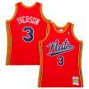 Allen Iverson Philadelphia 76ers 2004/05 Hardwood Classics Swingman Jersey Red Exceptionnel