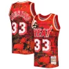 Alonzo Mourning Miami Heat 1996/97 Hardwood Classics Classique Lunar New Year Swingman Jersey Red