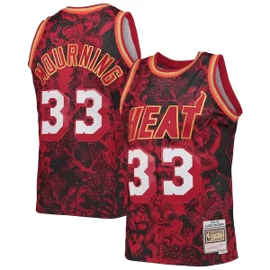 Alonzo Mourning Captivant Miami Heat Hardwood Classics 1996/97 Lunar New Year Swingman Jersey Red