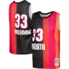 Alonzo Mourning Miami Éclatant Heat Hardwood Classics 2005/06 Split Swingman Jersey Black/Red