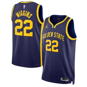 Andrew Wiggins Golden Incontournable State Warriors Jordan Brand Unisex Swingman Jersey Statement Edition Navy