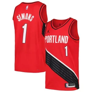 Anfernee Simons Portland Trail Blazers Jordan Brand Captivant Swingman Player Jersey Statement Edition Red/Black