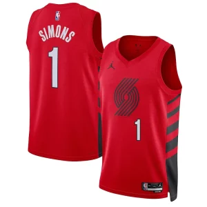 Anfernee Simons Portland Authentique Trail Blazers Jordan Brand Unisex Swingman Jersey Statement Edition Red