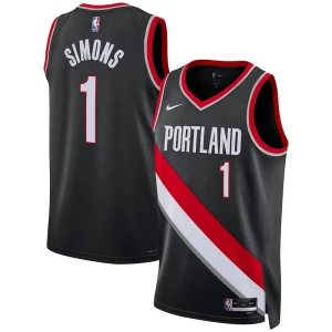 Anfernee Simons Portland Trail Blazers Confortable Nike Unisex Swingman Jersey Association Edition Black