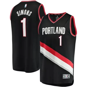 Anfernee Simons Portland Trail Blazers Youth Fast Break Player Jersey Icon Magnifique Edition Black