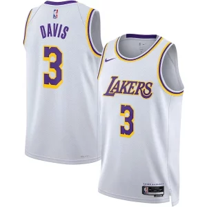 Anthony Davis Los Angeles Lakers Nike Unisex Swingman Jersey Association Edition White Premium