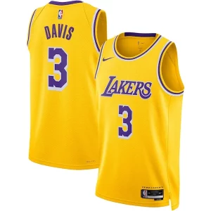 Anthony Davis Los Angeles Lakers Nike Distingué Unisex Swingman Jersey Icon Edition Gold