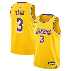 Anthony Davis Los Angeles Lakers Nike Youth Swingman Jersey Élégant Icon Edition Gold