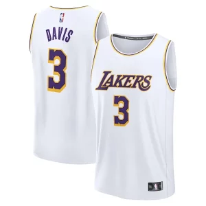 Anthony Davis Los Angeles Lakers Youth Fast Break Authentique Replica Player Jersey Association Edition White