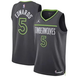 Anthony Confortable Edwards Minnesota Timberwolves Jordan Brand Unisex Swingman Jersey Statement Edition Charcoal