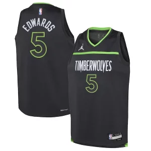 Anthony Edwards Minnesota Timberwolves Jordan Brand Youth Swingman Jersey Statement Splendide Edition Black