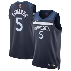 Anthony Edwards Minnesota Éclatant Timberwolves Nike Unisex Swingman Jersey Icon Edition Navy