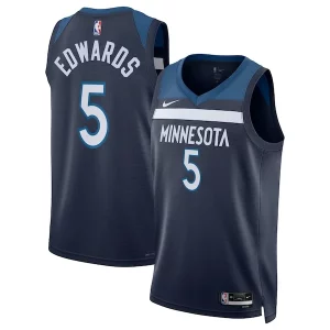 Anthony Edwards Uniques Minnesota Timberwolves Nike Unisex Swingman Replica Jersey Icon Edition Navy