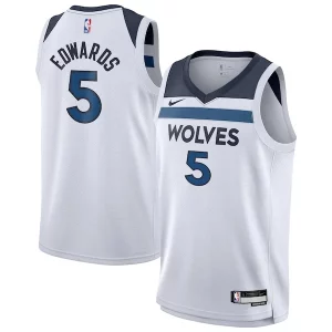 Anthony Edwards Minnesota Timberwolves Commémoratif Nike Youth Swingman Jersey Association Edition White