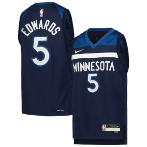 Anthony Edwards Minnesota Timberwolves Nike Youth Superbe Swingman Jersey Icon Edition Navy