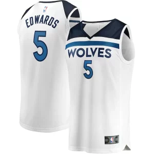 Anthony Edwards Minnesota Timberwolves Élégant Youth Fast Break Replica Player Jersey Association Edition White