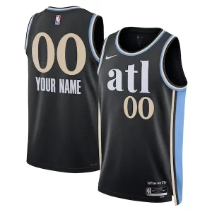 Atlanta Hawks Incontournable Nike Unisex 2023/24 Custom Swingman Jersey Black City Edition