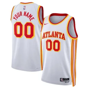 Atlanta Hawks Prime Nike Unisex Swingman Custom Jersey White Association Edition