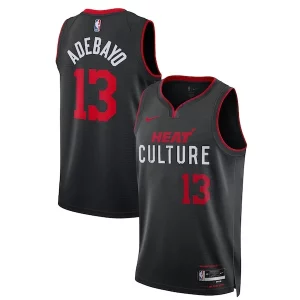 Bam Adebayo Miami Uniques Heat Nike Unisex 2023/24 Swingman Jersey Black City Edition