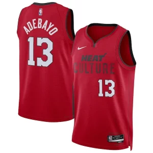 Bam Prime Adebayo Miami Heat Nike Unisex 2024/25 Swingman Player Jersey City Edition Red
