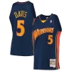 Baron Davis Golden State Warriors 2006/07 Unique Hardwood Classics Swingman Jersey Navy