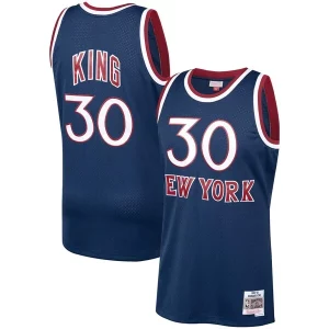 Bernard King Superbe New York Knicks 1982/83 Hardwood Classics Swingman Jersey Navy
