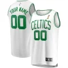 Boston Celtics 2024 NBA Vibrant Finals Champions Custom Fast Break Jersey White Association Edition