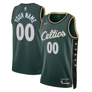 Boston Uniques Celtics Nike Unisex 2022/23 Swingman Custom Jersey City Edition Kelly Green