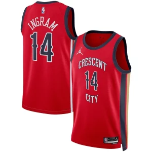 Brandon Ingram New Orleans Confortable Pelicans Jordan Brand Unisex Swingman Jersey Statement Edition Red
