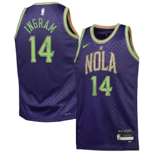 Brandon Ingram New Orleans Pelicans Nike Youth 2024/25 Swingman Player Jersey City Edition Collectible Purple