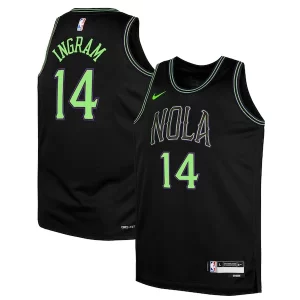 Brandon Ingram New Orleans Exceptionnel Pelicans Nike Youth Swingman Replica Jersey City Edition Black