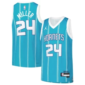 Brandon Miller Charlotte Captivant Hornets Nike Youth Swingman Jersey Icon Edition Teal