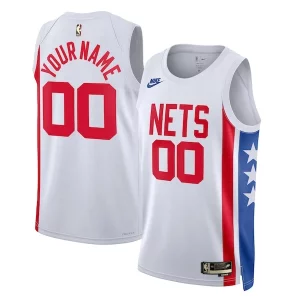 Brooklyn Collectible Nets Nike Unisex 2022/23 Custom Swingman Jersey Classic Edition White