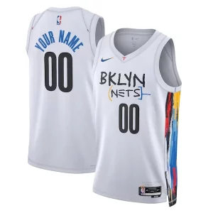 Brooklyn Nets Tendance Nike Unisex 2022/23 Swingman Custom Jersey City Edition White