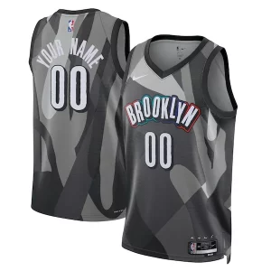 Brooklyn Nets Nike Unisex 2024/25 Custom Swingman Jersey Dashing City Edition Gray