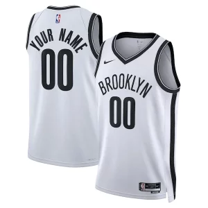 Brooklyn Charming Nets Nike Unisex Swingman Custom Jersey White Association Edition