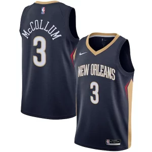 C.J. McCollum New Orleans Commémoratif Pelicans Nike Swingman Jersey Icon Edition Navy
