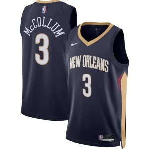 C.J. McCollum New Orleans Pelicans Admirable Nike Unisex Swingman Jersey Icon Edition Navy
