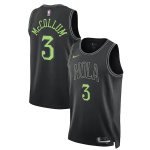 CJ McCollum New Commémoratif Orleans Pelicans Nike Unisex 2023/24 Swingman Jersey Black City Edition