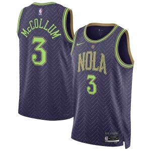CJ McCollum New Orleans Pelicans Nike Unisex 2024/25 Swingman Player Jersey City Edition Incontournable Purple