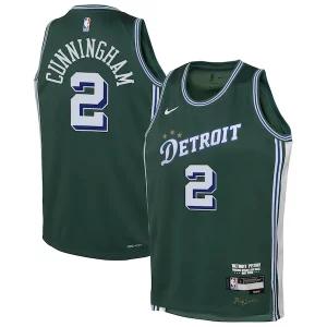 Cade Cunningham Detroit Pistons Nike Notable Youth 2022/23 Swingman Jersey City Edition Green