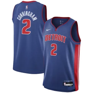 Cade Cunningham Detroit Pistons Nike Youth Swingman Jersey Icon Edition Blue Exclusif