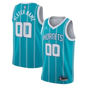 Charlotte Hornets Jordan Brand 2020/21 Swingman Custom Sophistiqué Jersey Icon Edition Teal