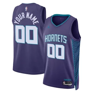 Charlotte Hornets Éclatant Jordan Brand Unisex 2022/23 Swingman Custom Jersey Statement Edition Teal